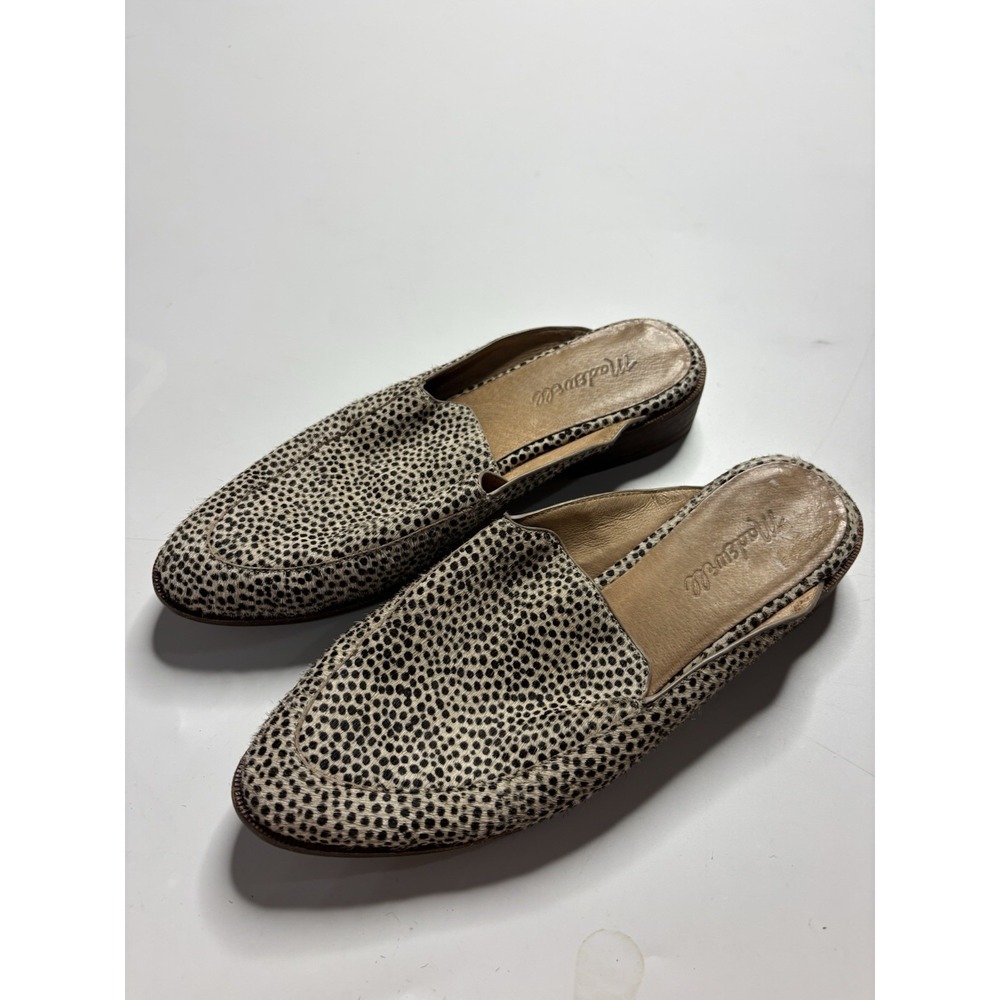 Madewell Frances Loafer Mule Calf Hair Women's Shoes Sz 7 Casual Career Travel
